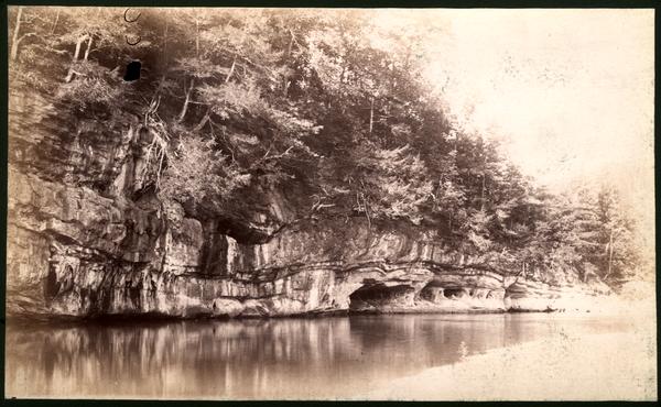 Cliff on Little River above Sam Walker's