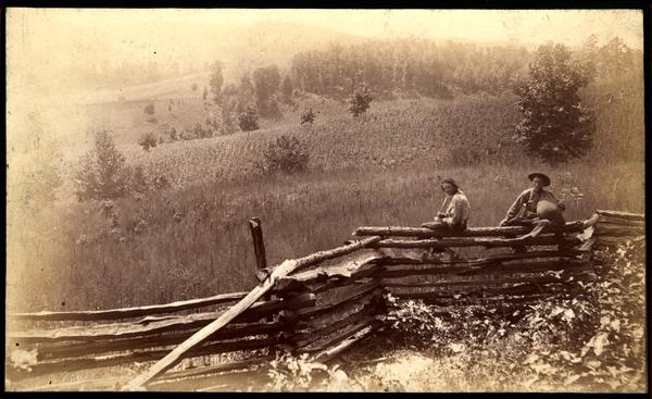 View in Miller's Cove - Walker's boys "totin' cha'coal"