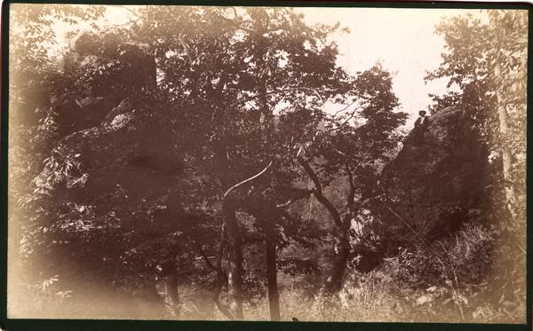 "Tower Rocks" (from above) John Walker on right